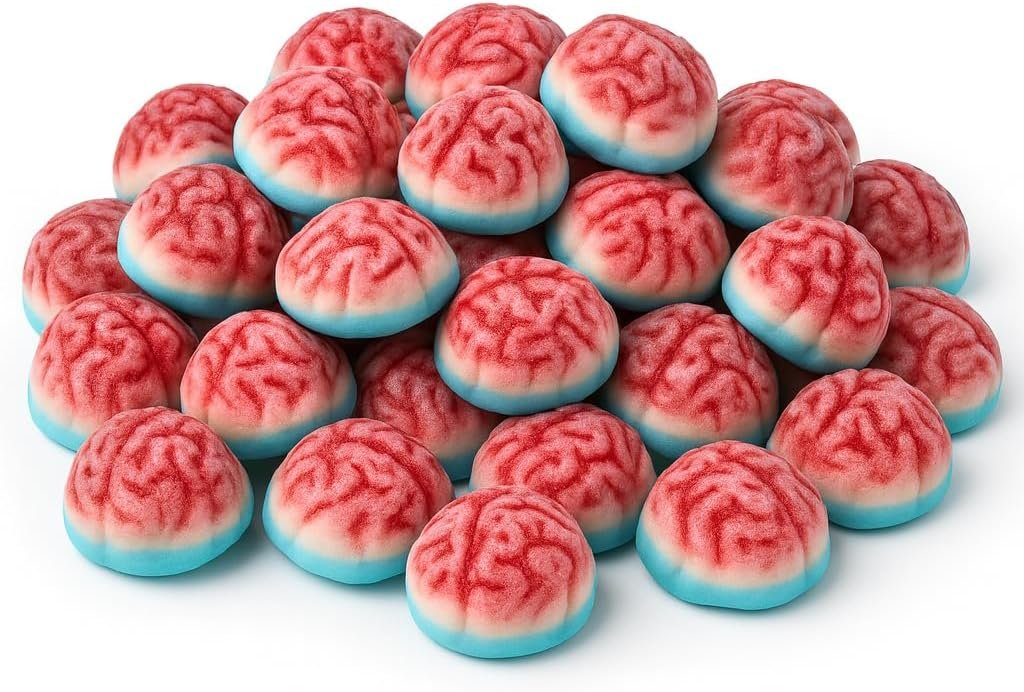 GRO VITS Halloween Jelly Brains Sweets – 500g Bag