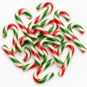 GRO VITS Mini Peppermint Candy Canes – 50 Pack