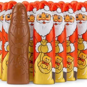 GRO VITS Milk Chocolate Santa Figures – 30 Pack, 375g