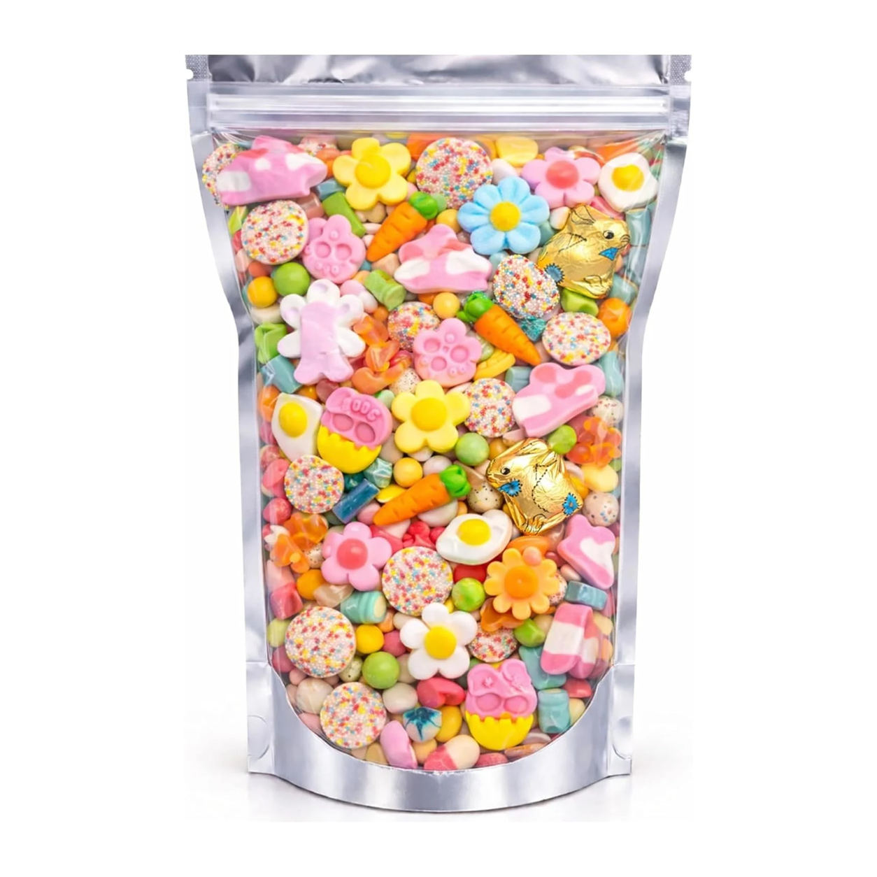 GROVITS Easter Pick & Mix Sweets – 500g Bunny Jelly Candy Pouch