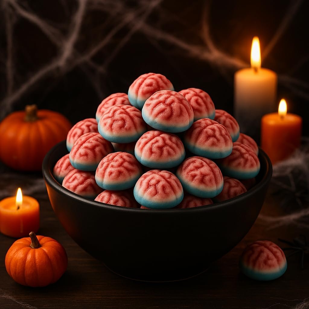 GRO VITS Halloween Jelly Brains Sweets – 500g Bag - Image 2