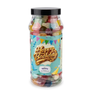 GROVITS Happy Birthday Pick & Mix Sweet Jar – 635g