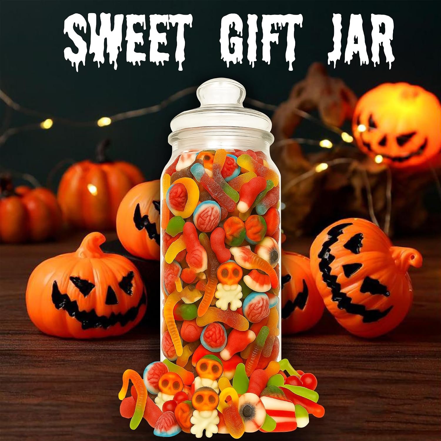 GRO VITS Halloween Pick & Mix Sweet Jar – 635g - Image 3