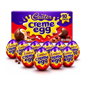 GROVITS Milk Chocolate Creme Eggs – 10 Pack (40g Each)