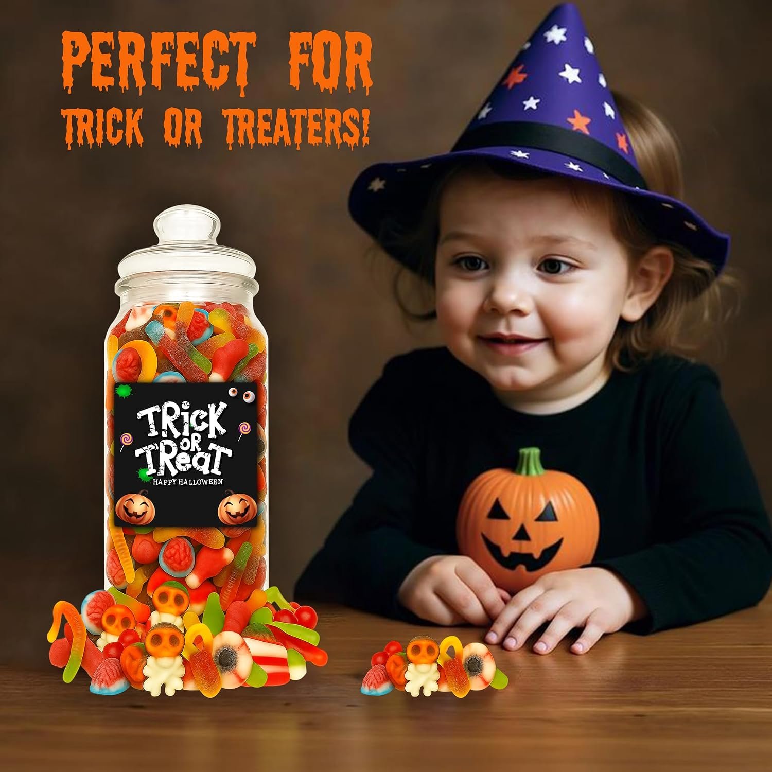 GRO VITS Halloween Pick & Mix Sweet Jar – 635g - Image 4