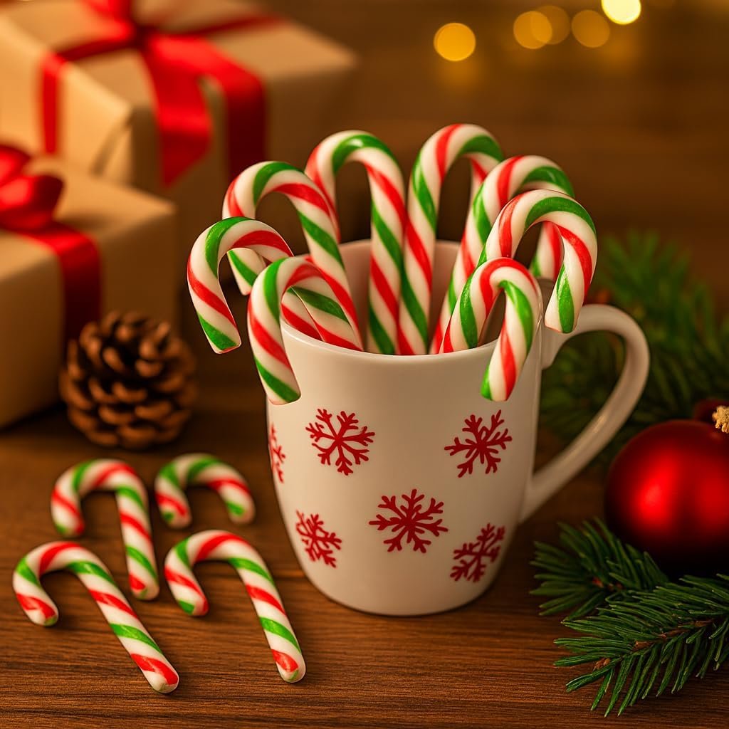 GRO VITS Mini Peppermint Candy Canes – 50 Pack - Image 4