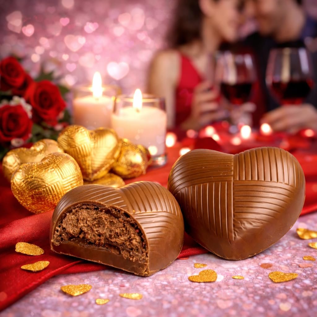 GRO VITS Gold Foil Chocolate Hearts – 30 Pack - Image 4