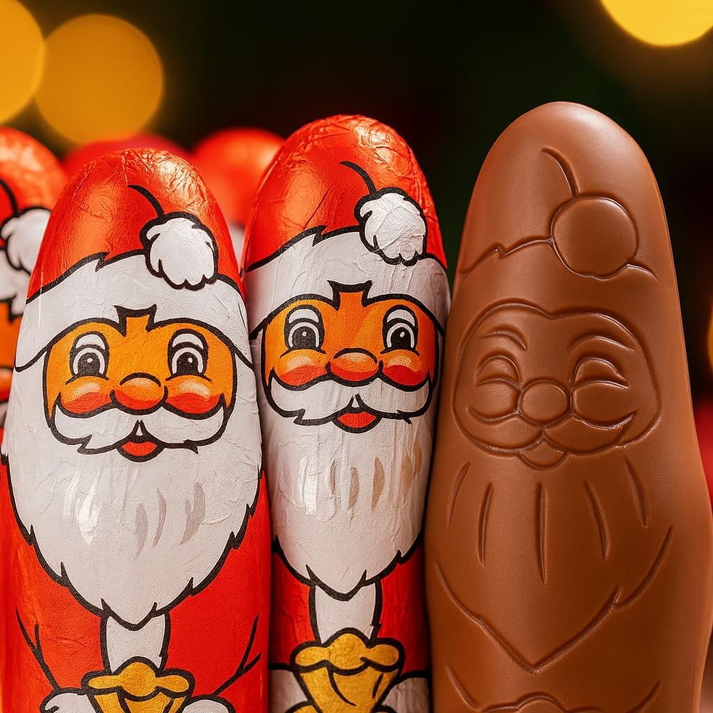 GRO VITS Milk Chocolate Santa Figures – 30 Pack, 375g - Image 4