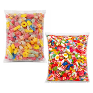 GROVITS Pick & Mix Sweets Bundle – 2 x 500g Fizzy & Non-Fizzy Jelly Candy Pouches