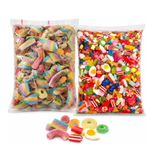 GROVITS Pick & Mix Sweets Bundle – 2 x 800g Fizzy & Non-Fizzy Jelly Candy Pouches