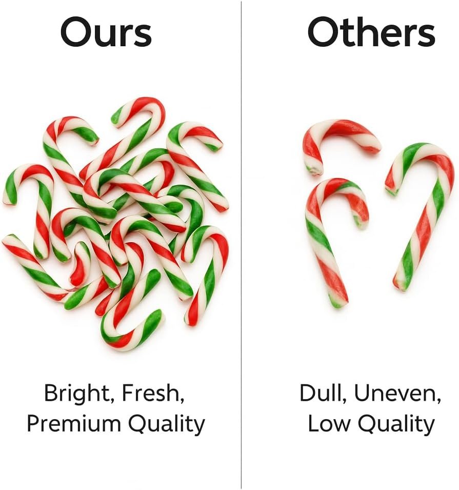 GRO VITS Mini Peppermint Candy Canes – 50 Pack - Image 5