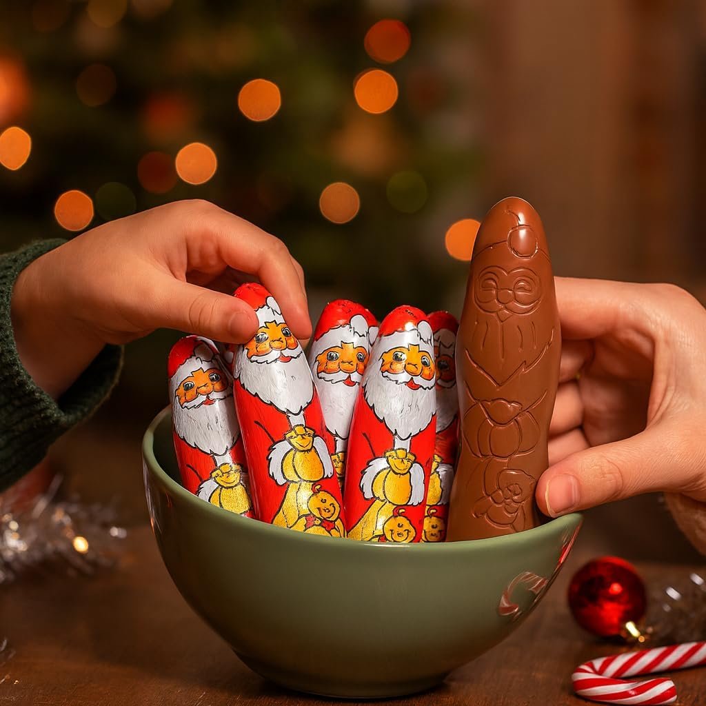 GRO VITS Milk Chocolate Santa Figures – 30 Pack, 375g - Image 5