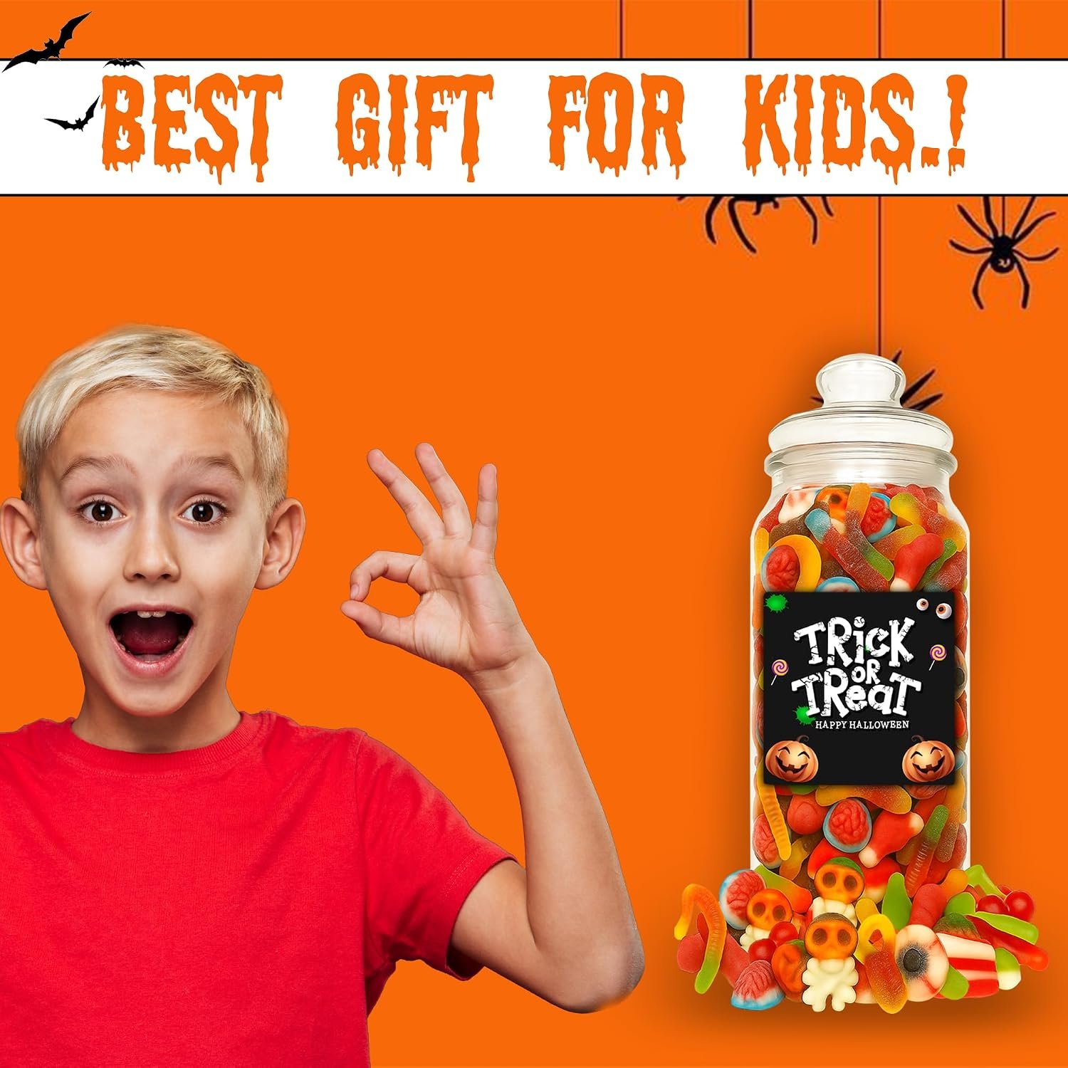 GRO VITS Halloween Pick & Mix Sweet Jar – 635g - Image 6