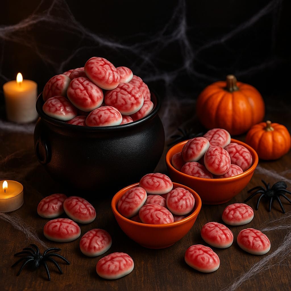 GRO VITS Halloween Jelly Brains Sweets – 500g Bag - Image 6