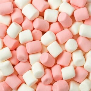 GRO VITS Pink & White Mini Marshmallows – 500g Bag