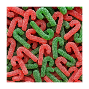 GROVITS Sugared Candy Canes Jellies – 500g Bag