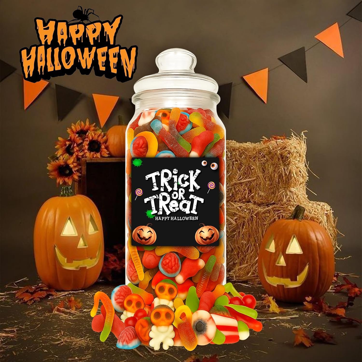 GRO VITS Halloween Pick & Mix Sweet Jar – 635g - Image 7
