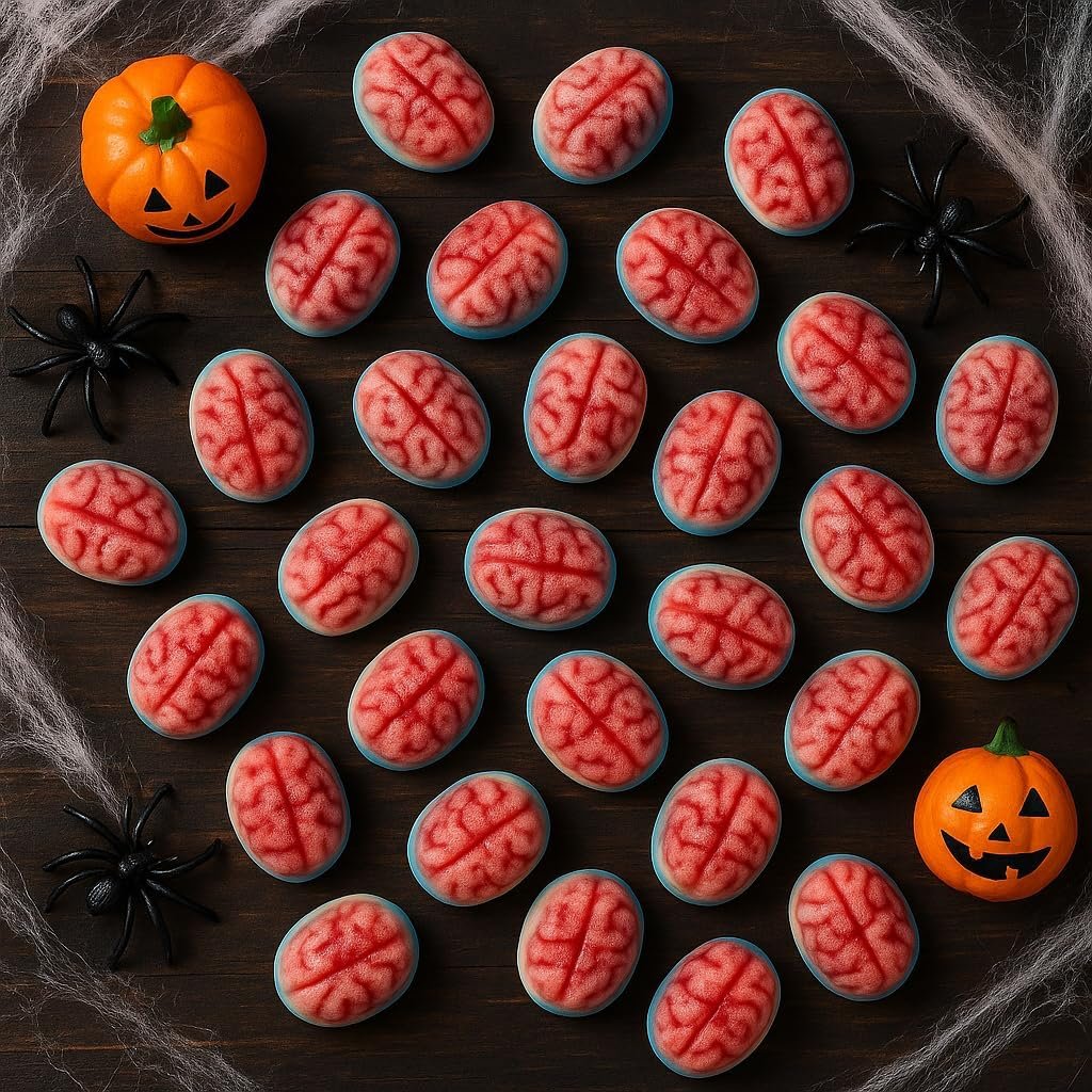 GRO VITS Halloween Jelly Brains Sweets – 500g Bag - Image 7