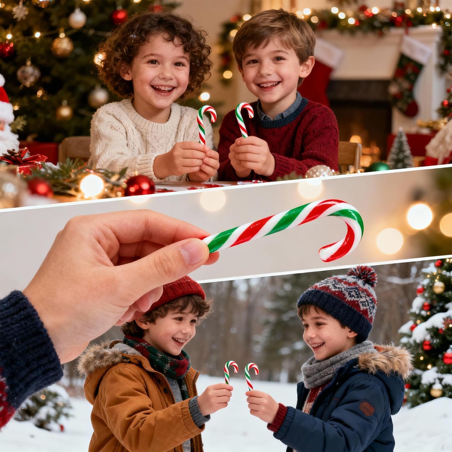 GRO VITS Mini Peppermint Candy Canes – 50 Pack - Image 7