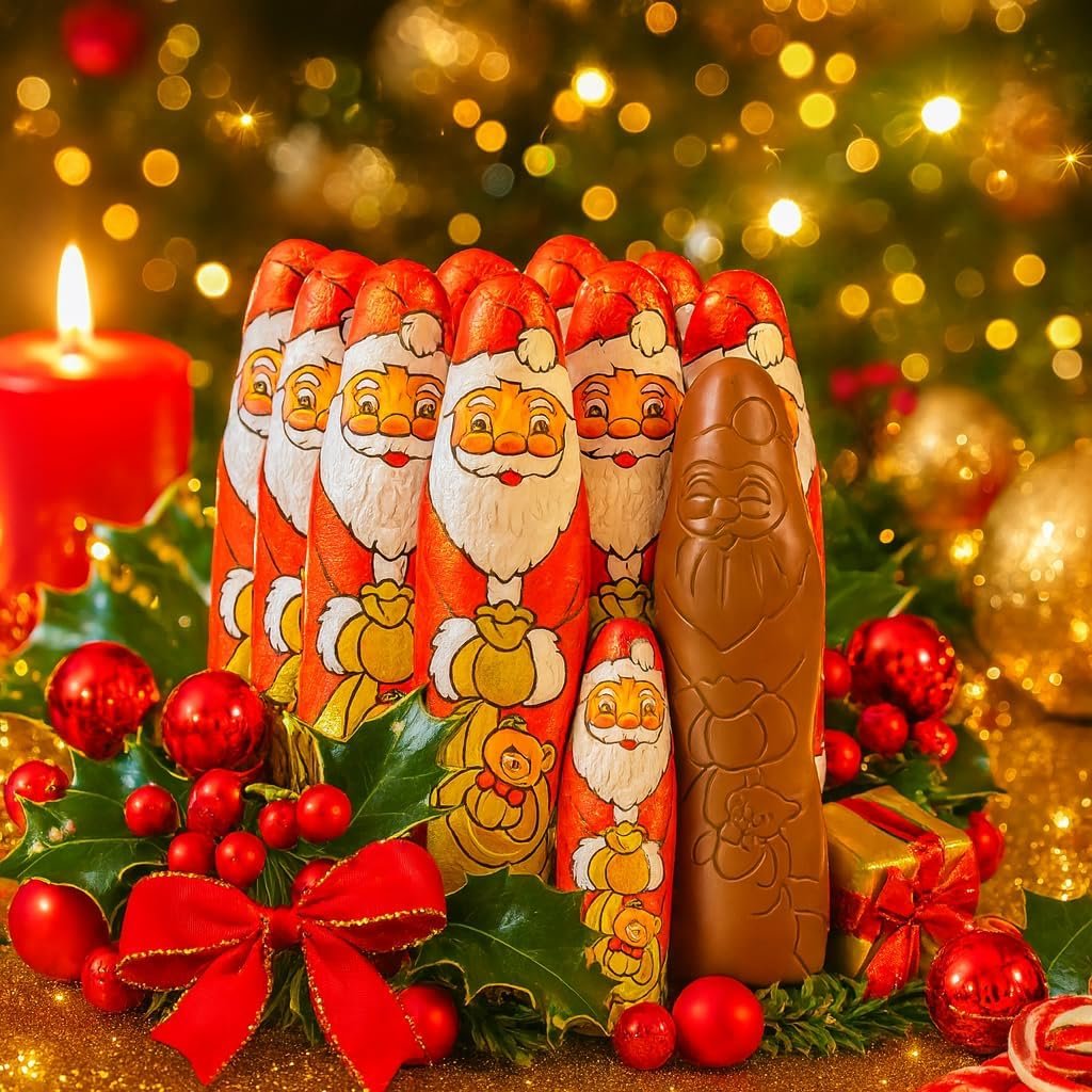 GRO VITS Milk Chocolate Santa Figures – 30 Pack, 375g - Image 7