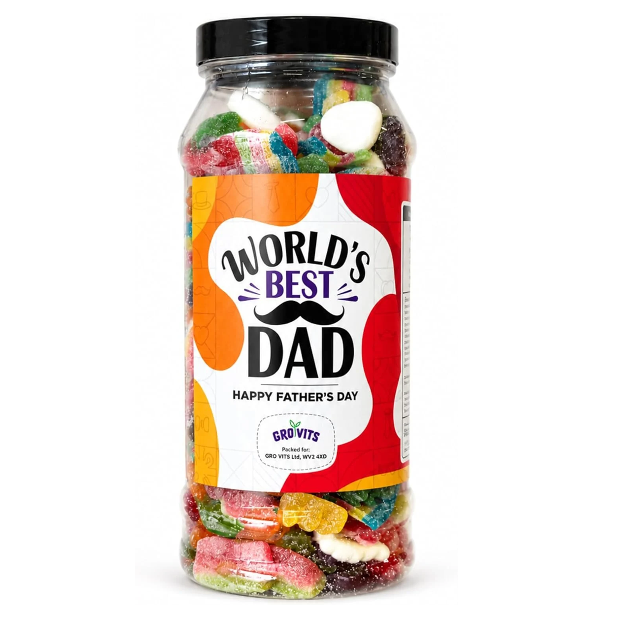 GROVITS World's Best Dad Sweet Jar – 635g