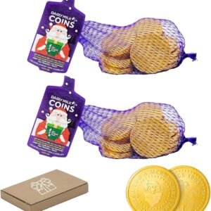 GRO VITS Milk Chocolate Gold Coins – 70g x 2 Pack
