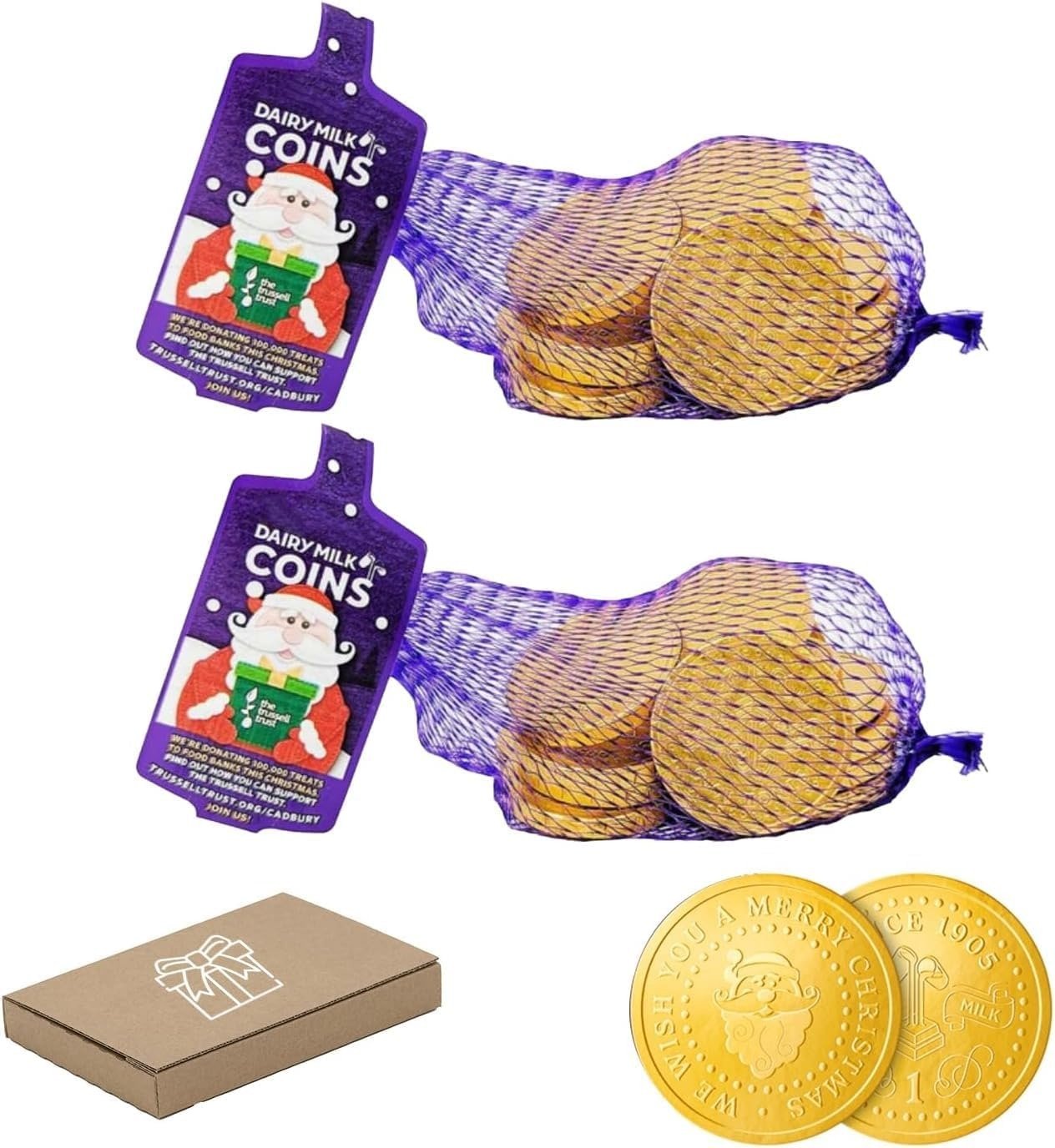 GRO VITS Milk Chocolate Gold Coins – 70g x 2 Pack