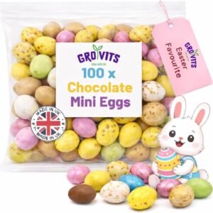 GRO VITS Chocolate Mini Eggs – 100 Pack