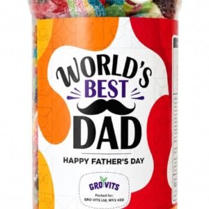 GRO VITS World's Best Dad Sweet Jar – 635g