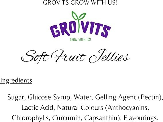 GRO VITS Soft Fruit Jellies – 500g Pouch - Image 3