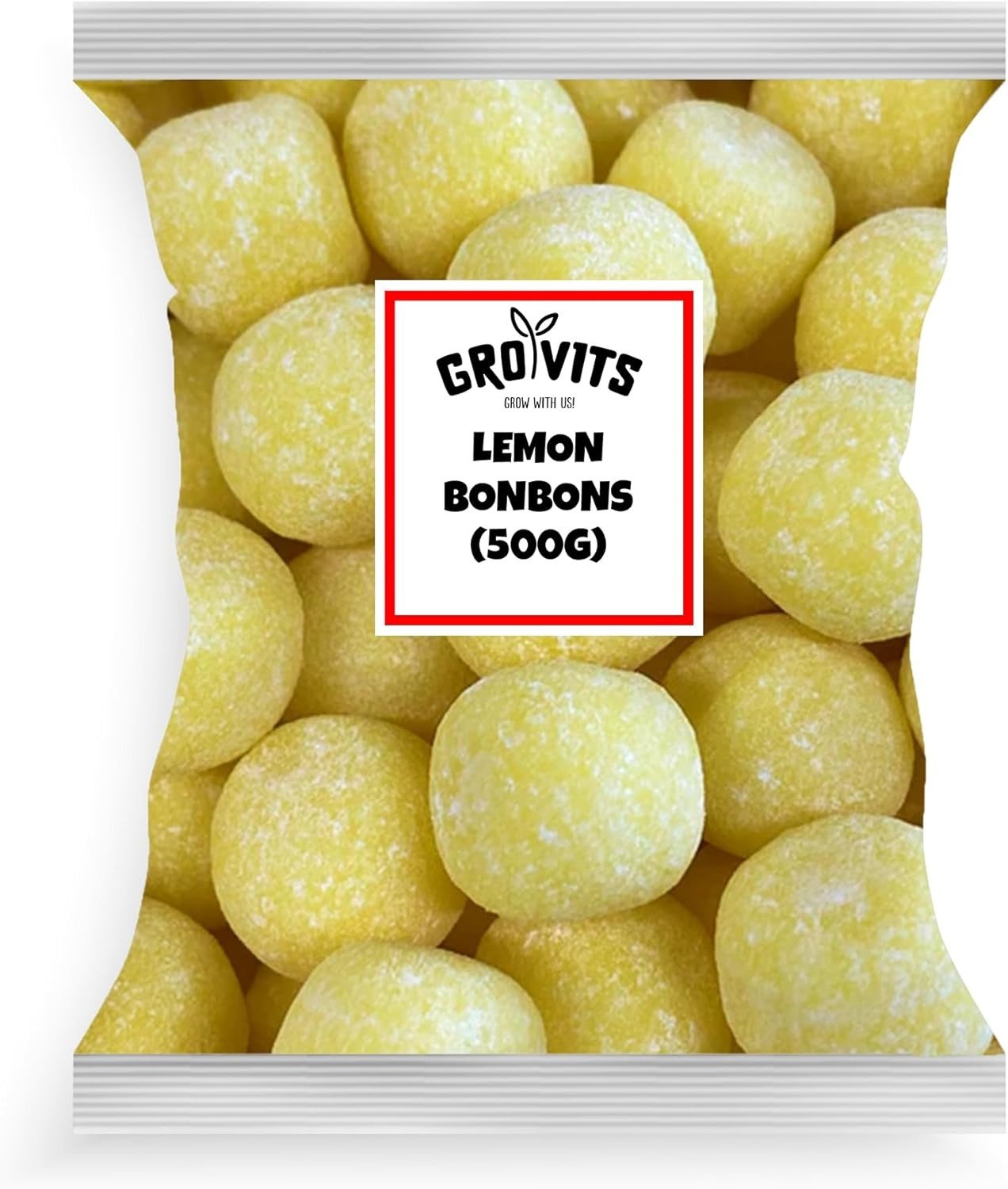 GRO VITS Lemon Bonbons Sweets – 500g Bag