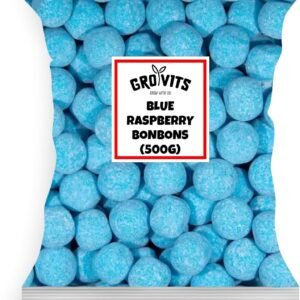 GRO VITS Blue Raspberry Bonbons Sweets – 500g Bag