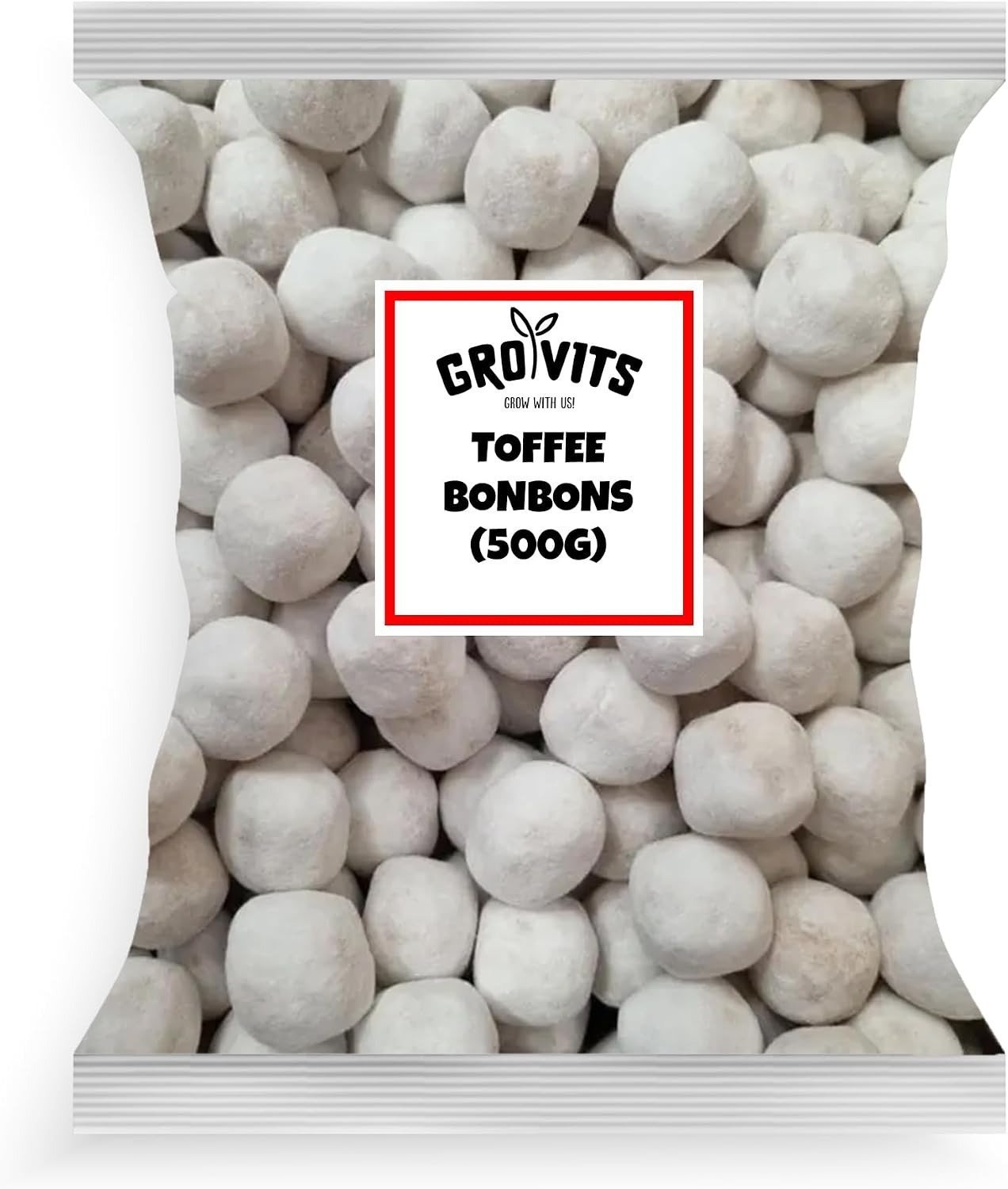 GRO VITS Original Toffee Bonbons Sweets – 500g Bag