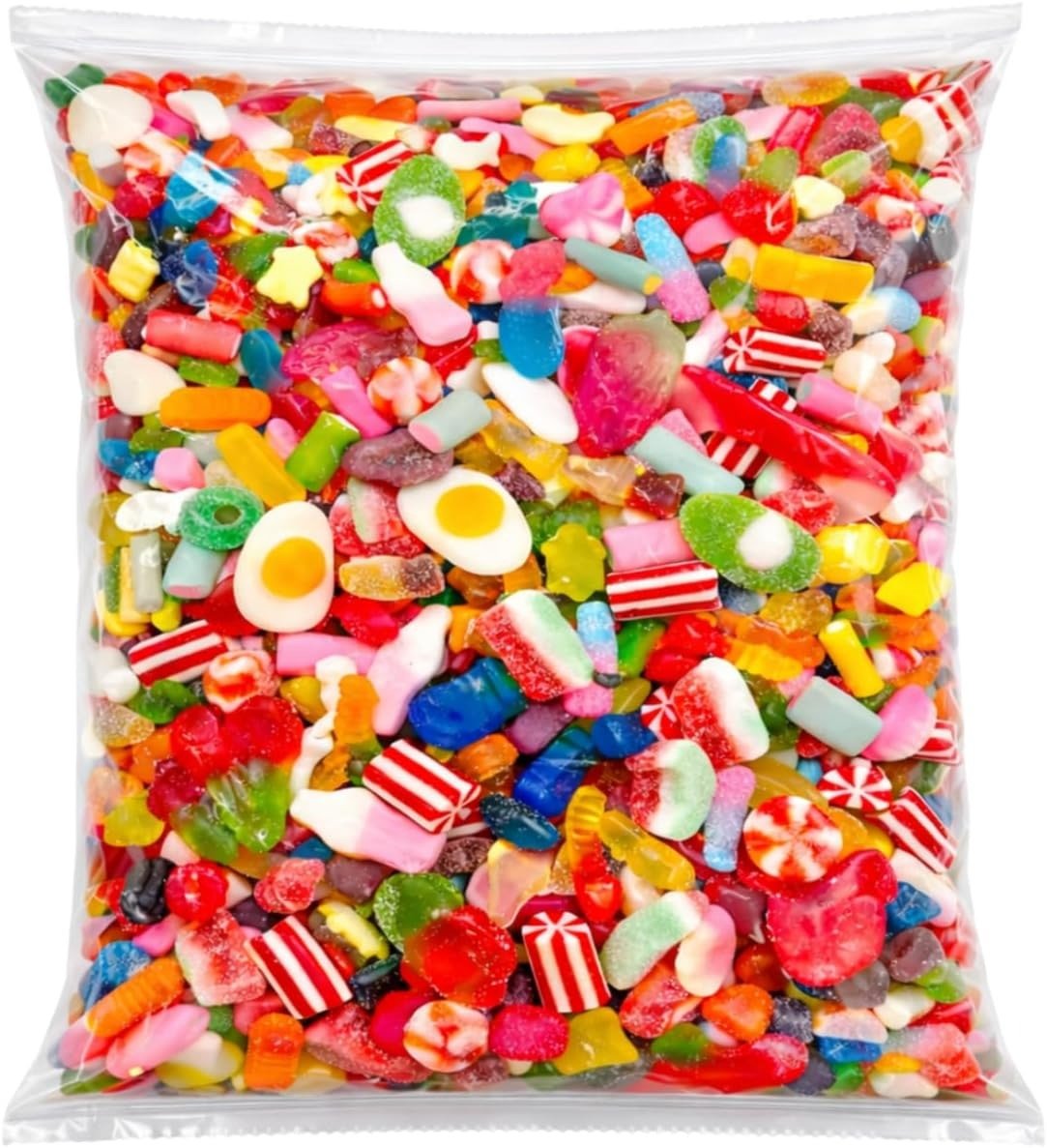 GRO VITS Pick & Mix Jelly Sweets – 800g Retro Gummy Candy Pouch