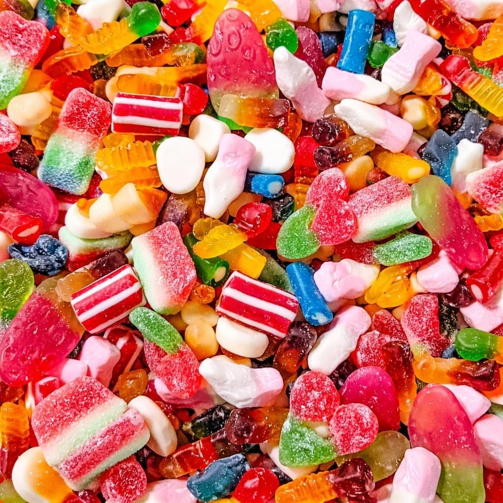 GRO VITS Pick & Mix Jelly Sweets – 800g Retro Gummy Candy Pouch - Image 4