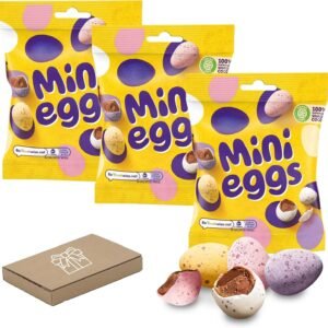 Mini Easter Eggs – 3 x 74g Milk Chocolate Eggs (Pack of 3)