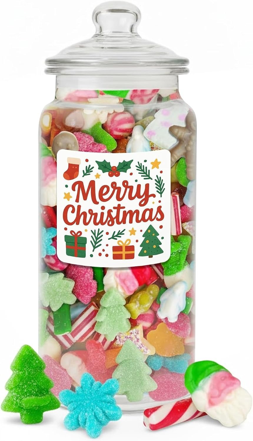 GRO VITS Christmas Pick & Mix Sweet Jar – 635g