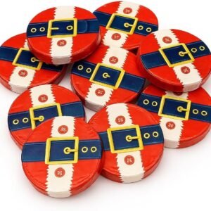 GRO VITS Milk Chocolate Santa Belt Coins – 30 Pack